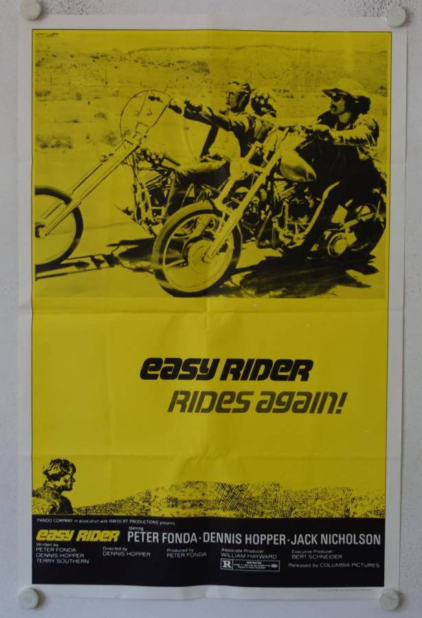Easy Rider re-release US Onesheet movie poster